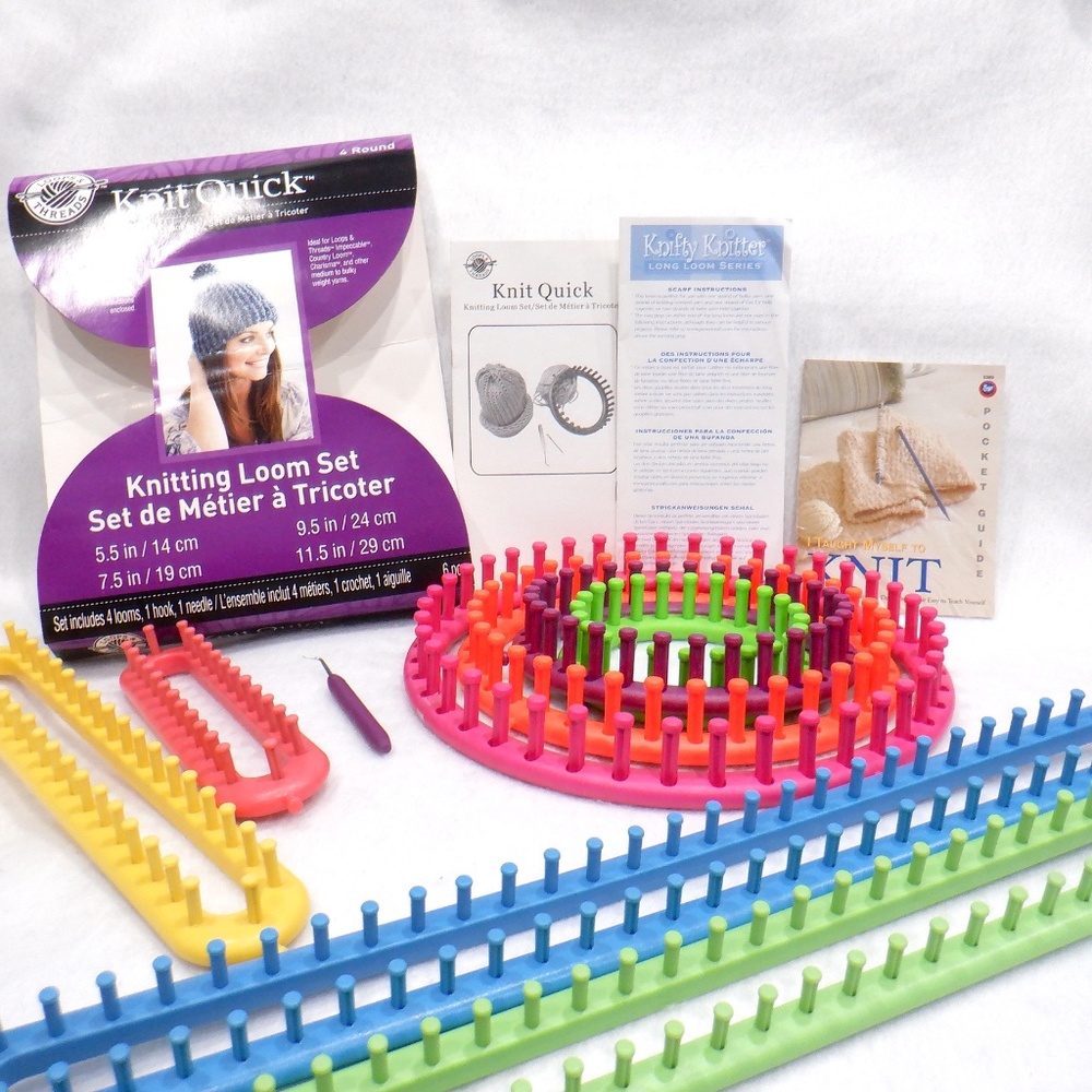 Loops & Threads Knit Quick Round Knitting Loom Set - Picture 8 of 8